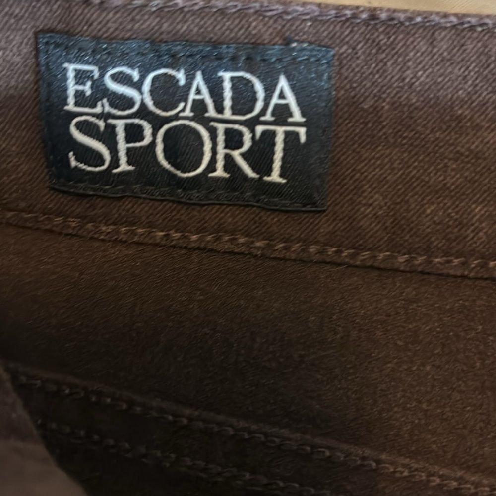 ESCADA SPORT brown jeans 42 Miss Jackson’s Tulsa vintage - Picture 6 of 6